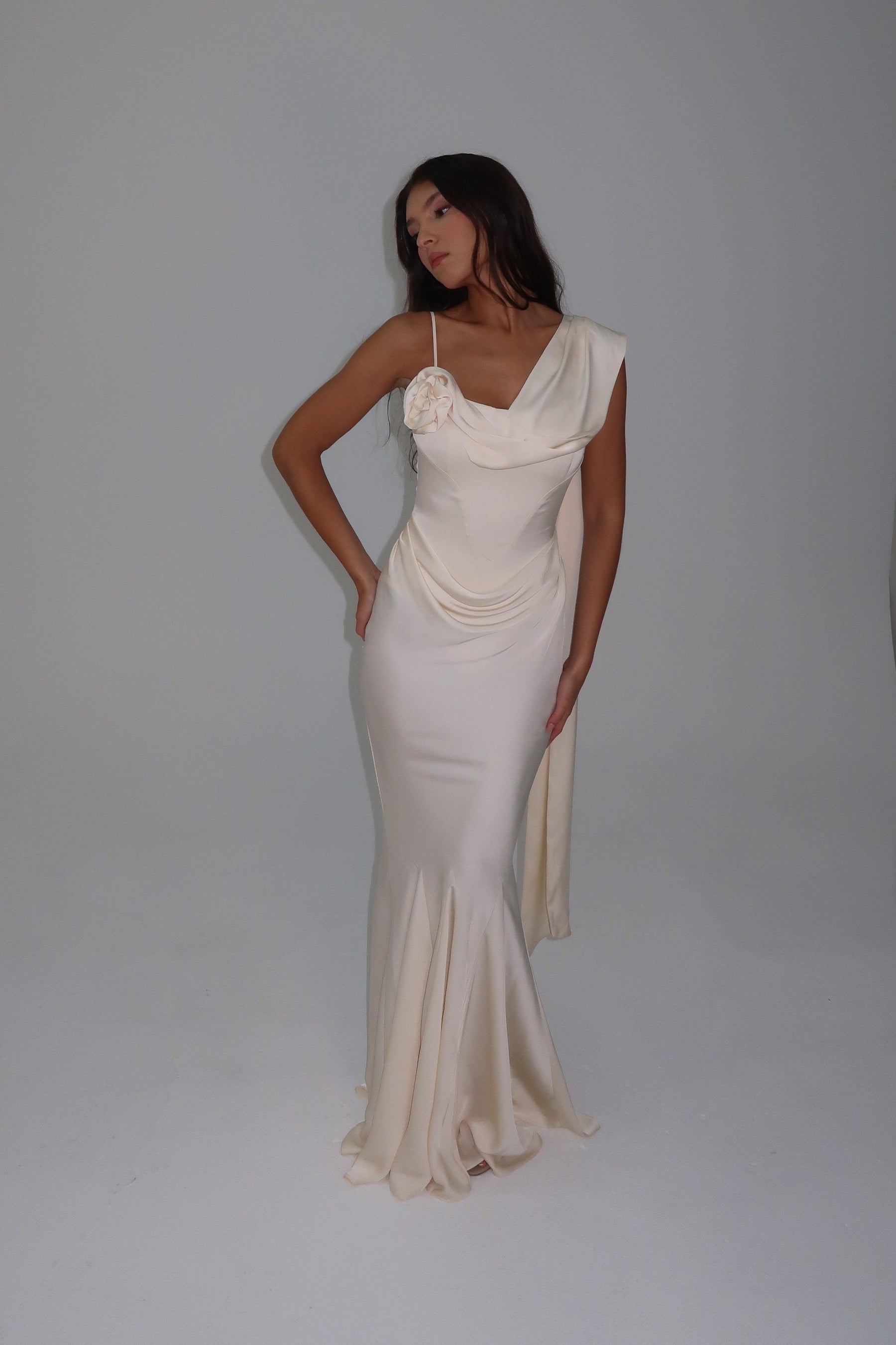 Vestido Longo Marfim