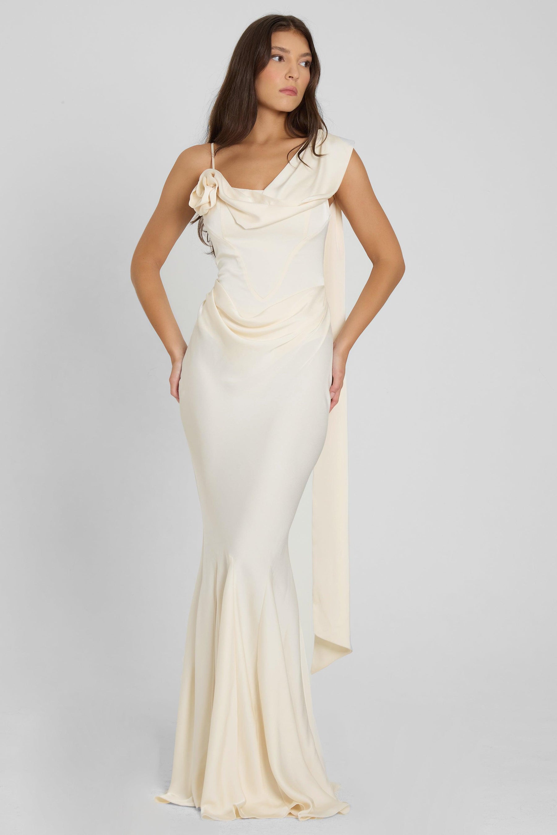 Vestido Longo Marfim